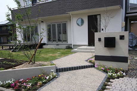 春日井市　和モダン外構