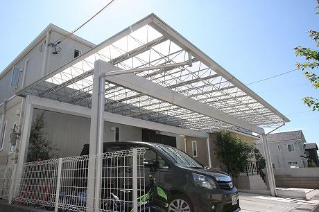 名古屋市カーポート　三協Mシェード