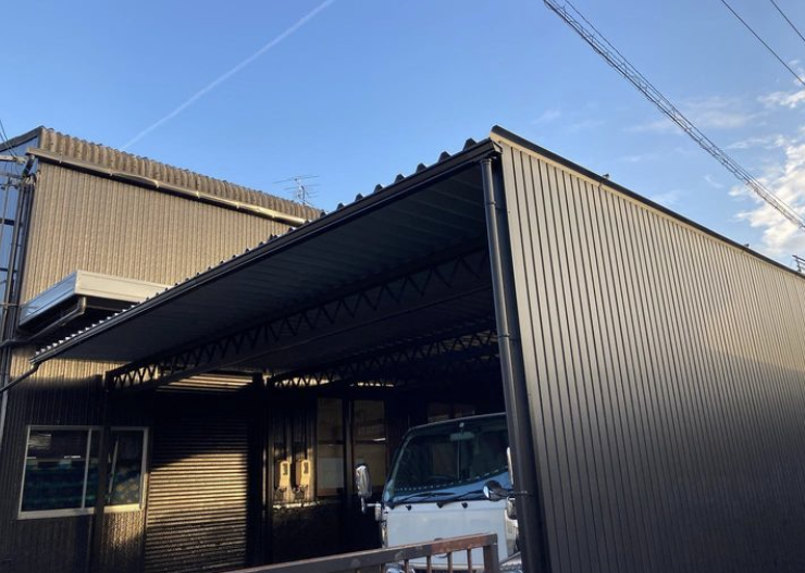 岐阜県オーダーメイドカーポート施工例