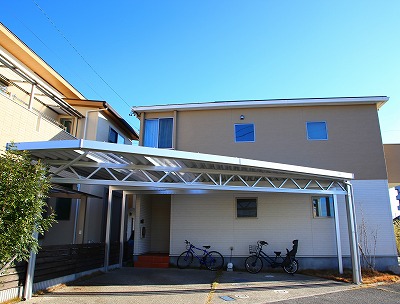 春日井市　セッパンガレージ　変形敷地