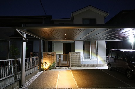 扶桑町　カーポート施工例　LIXILアーキフィールド