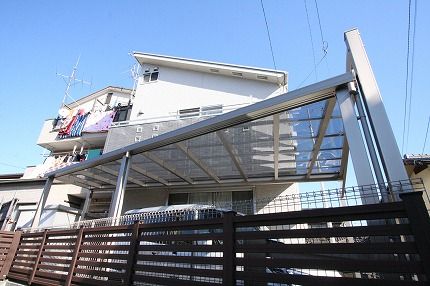 名古屋市 変形敷地カーポート