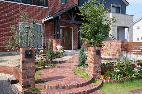 愛知県輸入住宅外構施工例
