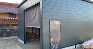 愛知県バイクガレージ施工例