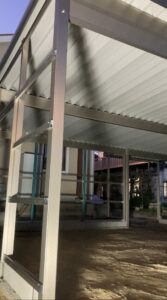 ガレージ施工中