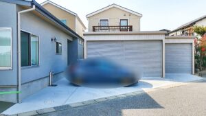 ガレージ完成　外観